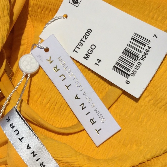 Trina Turk Yellow One Piece Swimsuit - Picture 2 of 11